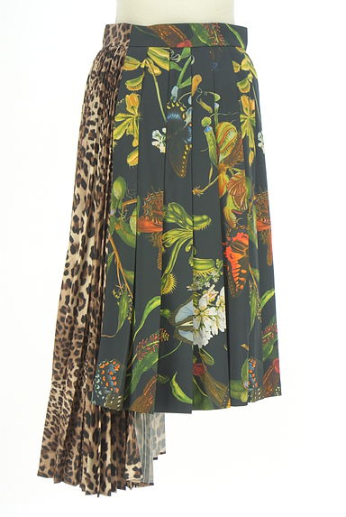 &ellecy（アンドエルシー）の古着「アシメプリーツスカート（ロングスカート・マキシスカート）」大画像２へ