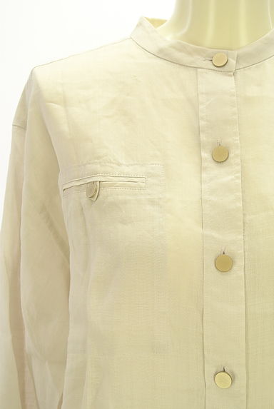 クリックで大画像表示 LAUTREAMONT(ロートレアモン)の古着「バンドカラーシアーブラウス(ブラウス)」大画像4へ