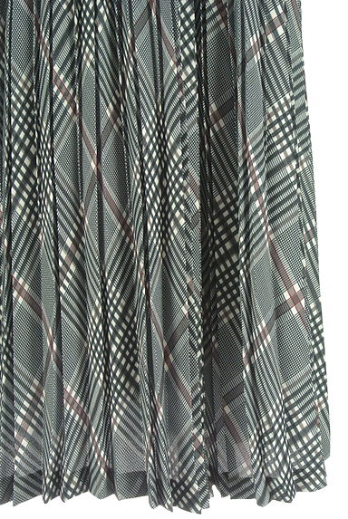 LAUTREAMONT（ロートレアモン）の古着「チェック柄プリーツロングスカート（ロングスカート・マキシスカート）」大画像５へ