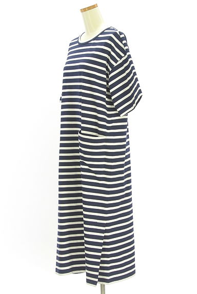 LA MARINE FRANCAISE（マリンフランセーズ）の古着「ボーダー柄半そでTシャツワンピース（ワンピース・チュニック）」大画像３へ