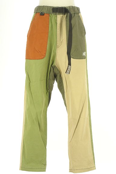 CUBE SUGAR（キューブシュガー）の古着「ガチャベルト付きバイカラーパンツ（パンツ）」大画像１へ