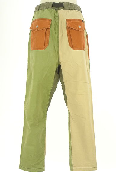 CUBE SUGAR（キューブシュガー）の古着「ガチャベルト付きバイカラーパンツ（パンツ）」大画像２へ