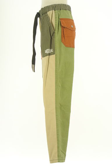 CUBE SUGAR（キューブシュガー）の古着「ガチャベルト付きバイカラーパンツ（パンツ）」大画像３へ