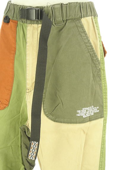 CUBE SUGAR（キューブシュガー）の古着「ガチャベルト付きバイカラーパンツ（パンツ）」大画像４へ