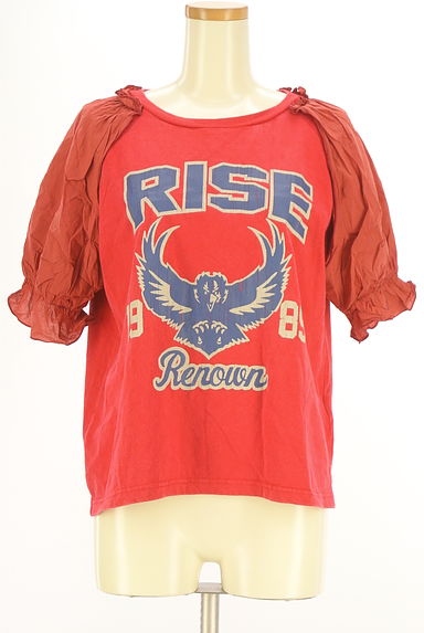 CUBE SUGAR（キューブシュガー）の古着「リメイク風半そでプリントTシャツ（Ｔシャツ）」大画像１へ