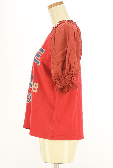 CUBE SUGAR（キューブシュガー）の古着「リメイク風半そでプリントTシャツ（Ｔシャツ）」大画像３へ