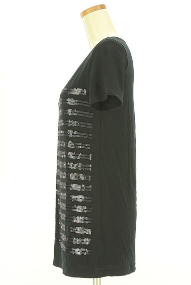 COMME CA（コムサ）の古着「KT KIYOKO TAKASE スパンコールボーダーTシャツ（Ｔシャツ）」大画像３へ