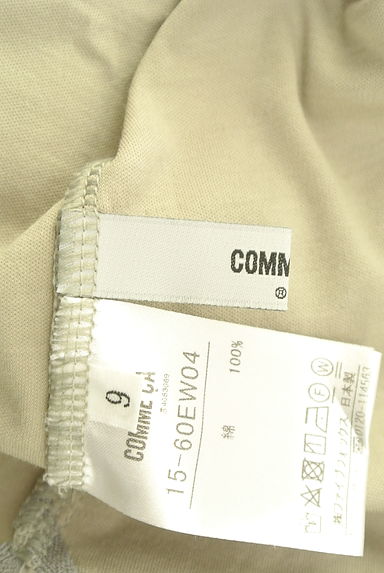 クリックで大画像表示 COMME CA(コムサ)の古着「ラウンドヘムロンT(Tシャツ)」大画像6へ