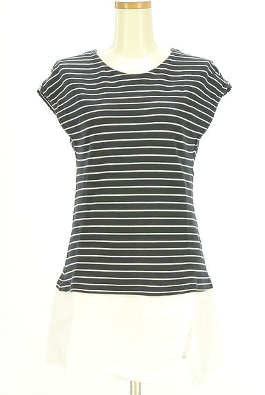 COMME CA（コムサ）の古着「別地切替ペプラムカットソー（カットソー・プルオーバー）」大画像１へ