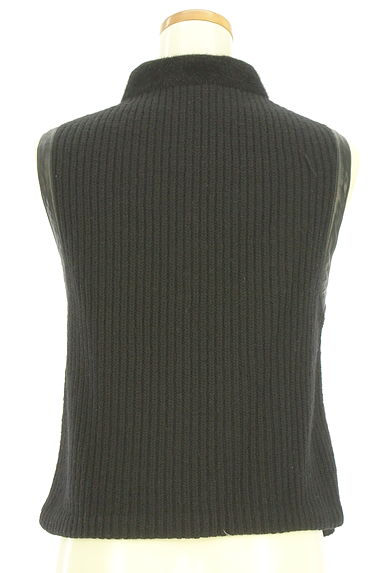 クリックで大画像表示 COMME CA(コムサ)の古着「KT KIYOKO TAKASE フェイクファー×ニットベスト(ブルゾン・スタジャン)」大画像2へ