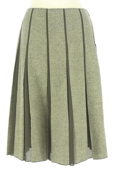 クリックで大画像表示 COMME CA(コムサ)の古着「KT KIYOKO TAKASE シフォン切替ウールフレアスカート(スカート)」大画像1へ