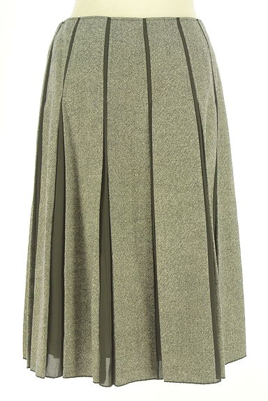 クリックで大画像表示 COMME CA(コムサ)の古着「KT KIYOKO TAKASE シフォン切替ウールフレアスカート(スカート)」大画像2へ