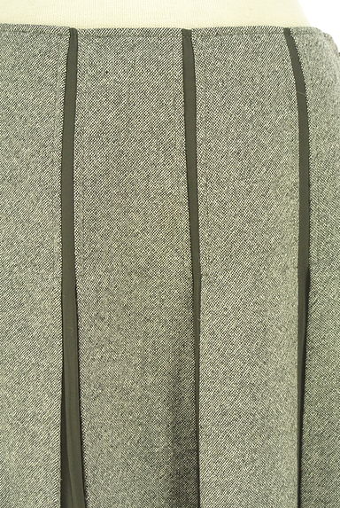 クリックで大画像表示 COMME CA(コムサ)の古着「KT KIYOKO TAKASE シフォン切替ウールフレアスカート(スカート)」大画像4へ