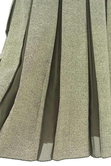 クリックで大画像表示 COMME CA(コムサ)の古着「KT KIYOKO TAKASE シフォン切替ウールフレアスカート(スカート)」大画像5へ