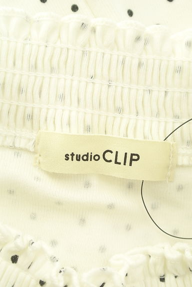 クリックで大画像表示 studio CLIP(スタディオクリップ)の古着「ドット柄カットソー(カットソー・プルオーバー)」大画像6へ