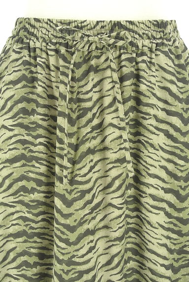 niko and...（ニコ アンド）の古着「ゼブラ柄ロングフレアスカート（ロングスカート・マキシスカート）」大画像４へ