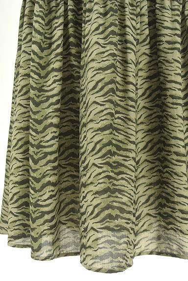 niko and...（ニコ アンド）の古着「ゼブラ柄ロングフレアスカート（ロングスカート・マキシスカート）」大画像５へ