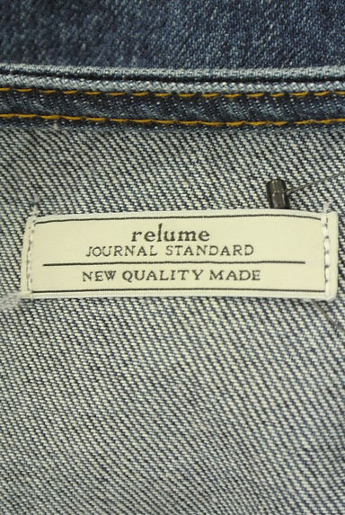 JOURNAL STANDARD relume（ジャーナルスタンダード レリューム）の古着「ノーカラーデニムジャケット（ブルゾン・スタジャン）」大画像６へ
