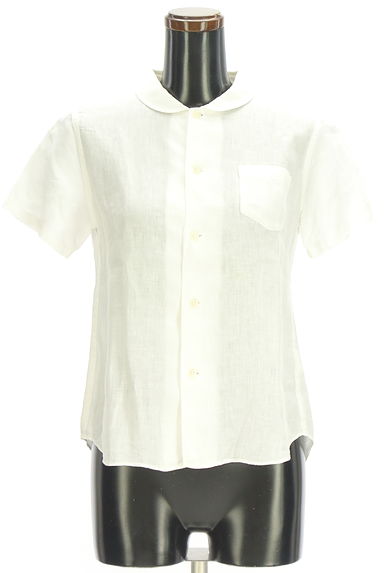 NATURAL LAUNDRY（ナチュラルランドリー）の古着「半袖リネンブラウス（ブラウス）」大画像１へ