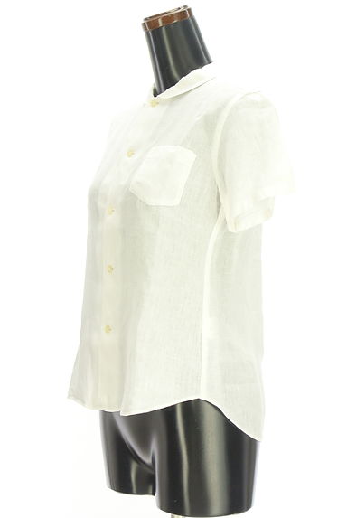 NATURAL LAUNDRY（ナチュラルランドリー）の古着「半袖リネンブラウス（ブラウス）」大画像３へ