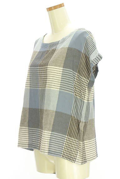 Samansa Mos2（サマンサモスモス）の古着「SM2 チェック柄カットソー（カットソー・プルオーバー）」大画像３へ