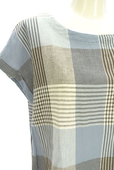 Samansa Mos2（サマンサモスモス）の古着「SM2 チェック柄カットソー（カットソー・プルオーバー）」大画像４へ