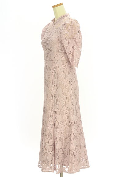 MISCH MASCH（ミッシュマッシュ）の古着「6分袖パワーショルダーレースワンピース（ワンピース・チュニック）」大画像３へ