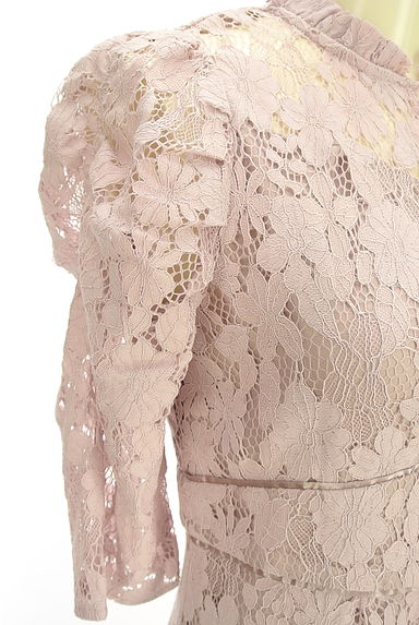 MISCH MASCH（ミッシュマッシュ）の古着「6分袖パワーショルダーレースワンピース（ワンピース・チュニック）」大画像５へ