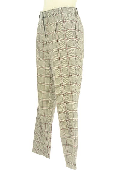 クリックで大画像表示 STRAWBERRY-FIELDS(ストロベリーフィールズ)の古着「グレンチェックテーパードパンツ(パンツ)」大画像3へ