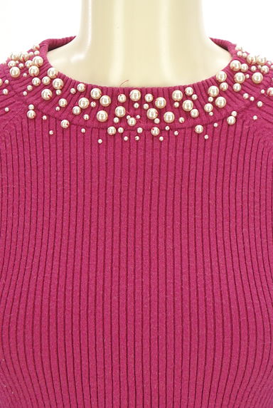 クリックで大画像表示 PROPORTION BODY DRESSING(プロポーションボディドレッシング)の古着「パール付きリブニット(ニット)」大画像4へ
