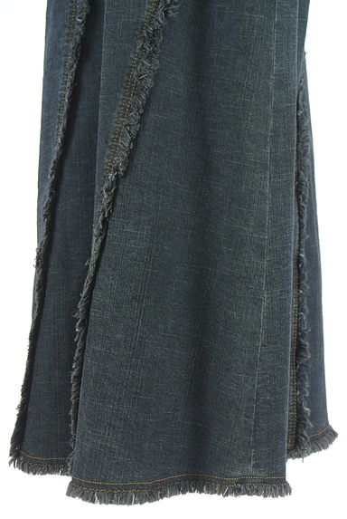 クリックで大画像表示 GEORGES RECH(ジョルジュレッシュ)の古着「フリンジデニムロングスカート(ロングスカート・マキシスカート)」大画像5へ