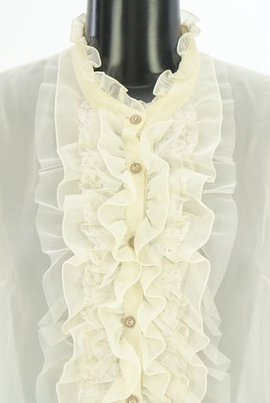 Lois CRAYON（ロイスクレヨン）の古着「ボリュームフリルシアーブラウス（ブラウス）」大画像４へ