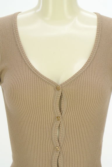 クリックで大画像表示 Lois CRAYON(ロイスクレヨン)の古着「メロウリブニットカーディガン(カーディガン・ボレロ)」大画像4へ