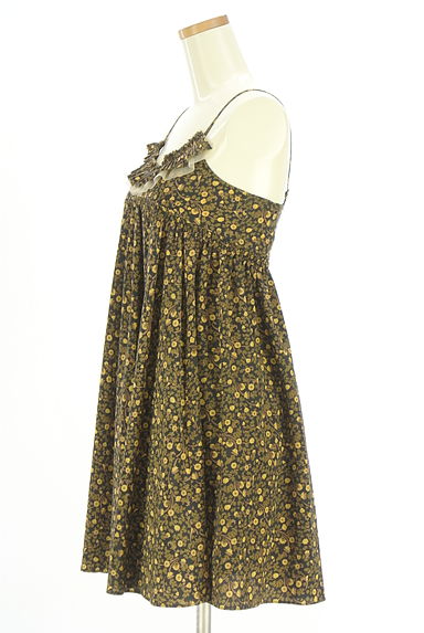 クリックで大画像表示 Lois CRAYON(ロイスクレヨン)の古着「小花柄キャミワンピース(キャミワンピース)」大画像3へ