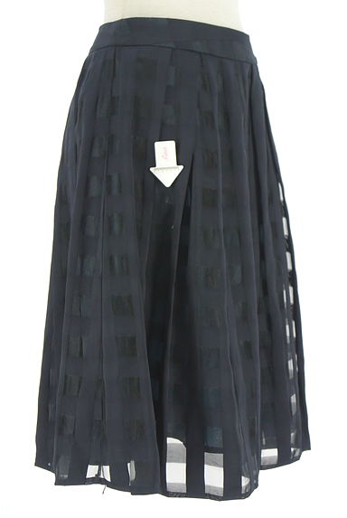 NATURAL BEAUTY BASIC（ナチュラルビューティベーシック）の古着「膝下丈チェックシアースカート（スカート）」大画像４へ