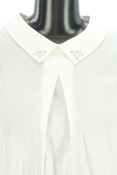 NATURAL BEAUTY BASIC（ナチュラルビューティベーシック）の古着「フリルスリーブシアーブラウス（カットソー・プルオーバー）」大画像４へ