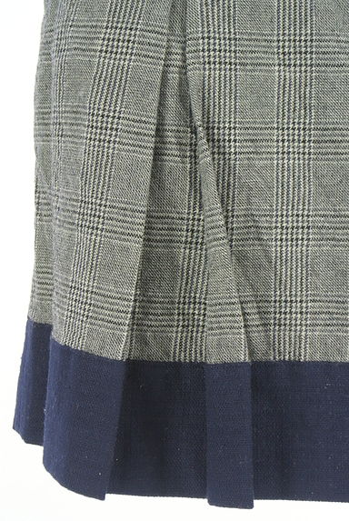 NATURAL BEAUTY BASIC（ナチュラルビューティベーシック）の古着「グレンチェックミニスカート（ミニスカート）」大画像５へ