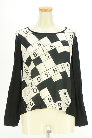 HIROKO BIS（ヒロコビス）の古着「裾ゴムプリントカットソー（カットソー・プルオーバー）」大画像１へ