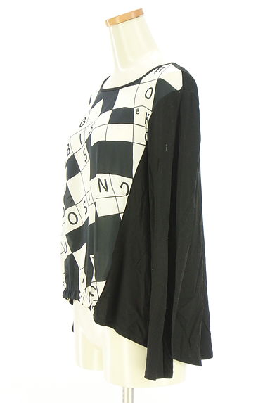 HIROKO BIS（ヒロコビス）の古着「裾ゴムプリントカットソー（カットソー・プルオーバー）」大画像３へ