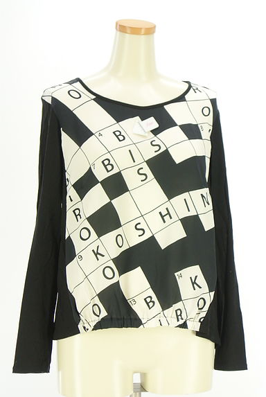 HIROKO BIS（ヒロコビス）の古着「裾ゴムプリントカットソー（カットソー・プルオーバー）」大画像４へ