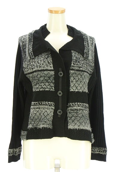 HIROKO BIS（ヒロコビス）の古着「リブニットカーディガン（カーディガン・ボレロ）」大画像１へ