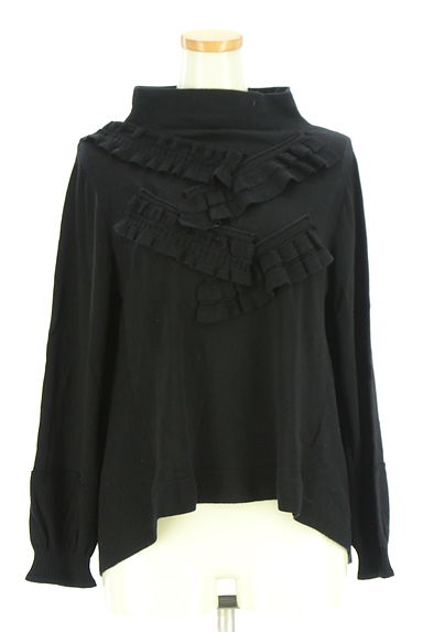 HIROKO BIS（ヒロコビス）の古着「フリルハイネックフレアニット（ニット）」大画像１へ