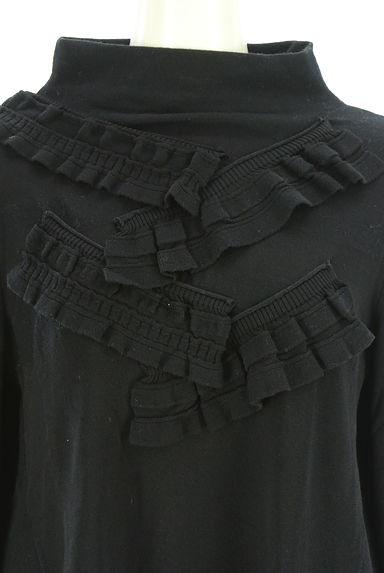 HIROKO BIS（ヒロコビス）の古着「フリルハイネックフレアニット（ニット）」大画像４へ