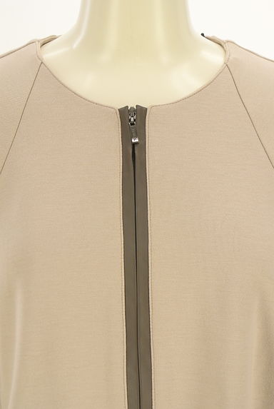 HIROKO BIS（ヒロコビス）の古着「エコレザー切替ラグランカーディガン（ジャケット）」大画像４へ