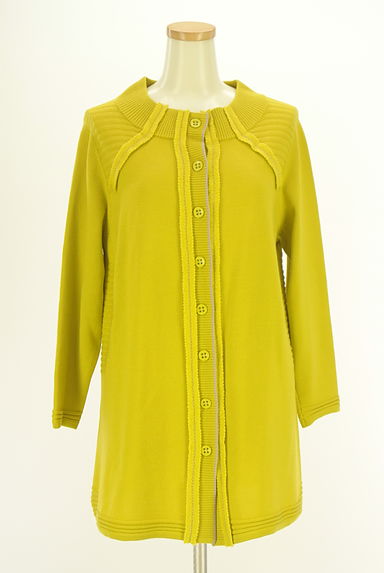 HIROKO BIS（ヒロコビス）の古着「ミドル丈ニットカーディガン（カーディガン・ボレロ）」大画像１へ