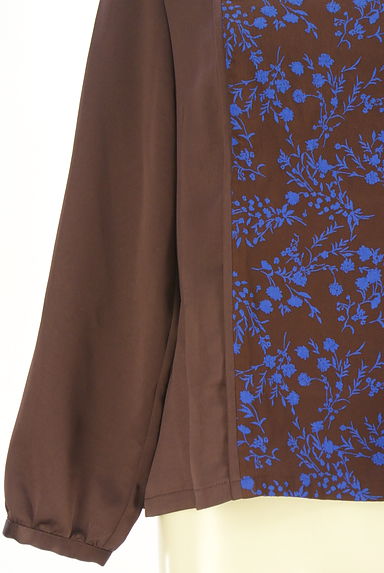 HIROKO BIS（ヒロコビス）の古着「花柄ジャガード光沢ブラウス（カットソー・プルオーバー）」大画像４へ