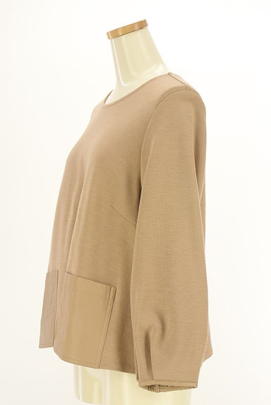 HIROKO BIS（ヒロコビス）の古着「エコレザーポケット付きカットソー（カットソー・プルオーバー）」大画像３へ