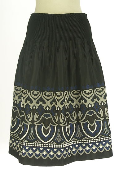 HIROKO BIS（ヒロコビス）の古着「膝下ジャガードフレアスカート（スカート）」大画像１へ