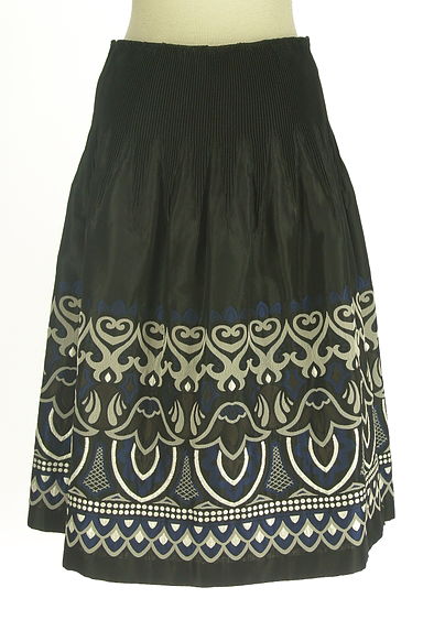 HIROKO BIS（ヒロコビス）の古着「膝下ジャガードフレアスカート（スカート）」大画像２へ