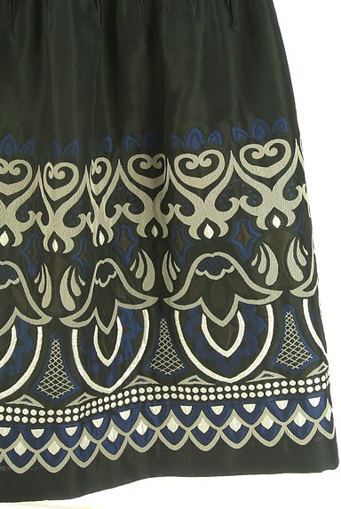 HIROKO BIS（ヒロコビス）の古着「膝下ジャガードフレアスカート（スカート）」大画像５へ